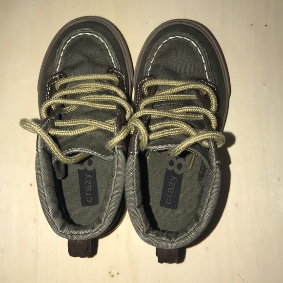 Crazy 8 Olive and Brown high top shoe - Picture 4 of 7